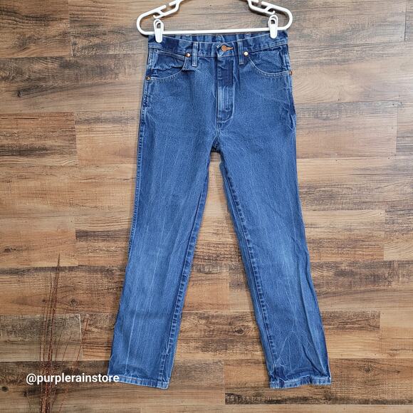 Wrangler Jeans Tag 30x32 Measures 29x31 Cowboy Cut Slim Fit 936DEN Western - Picture 2 of 10